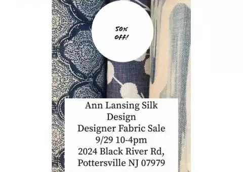Ann Lansing Silk Design- Designer Fabric Sale