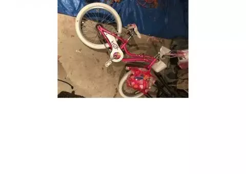 little girl's bicycle